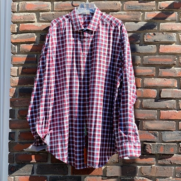 Robert Graham Mens 2xlt Plaid Dress 